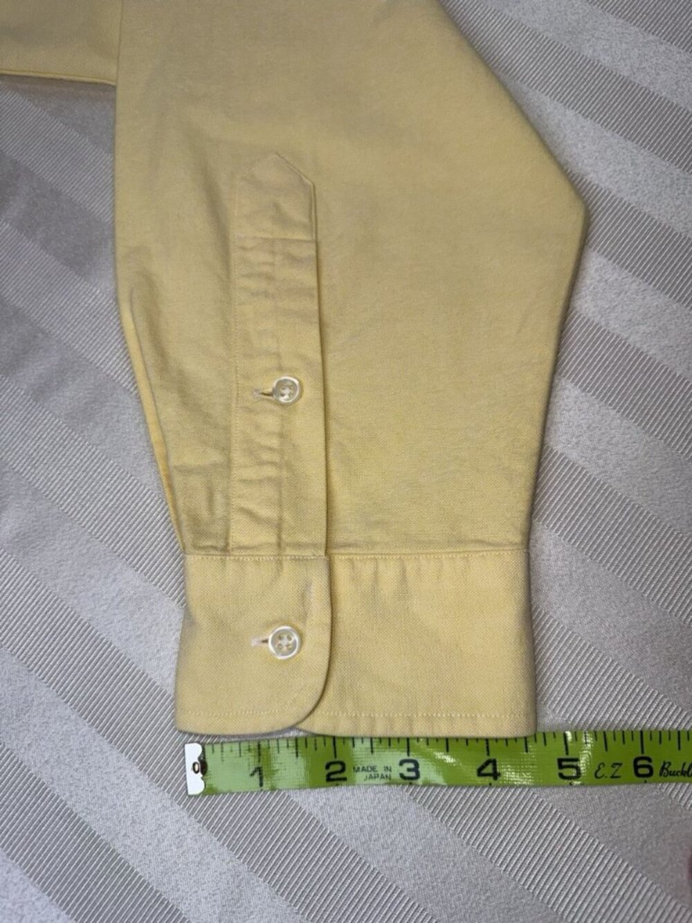 Ralph Lauren Mens XL Blake Button Down Oxford Shirt Yellow Long Sleeve Pony - Picture 8 of 15